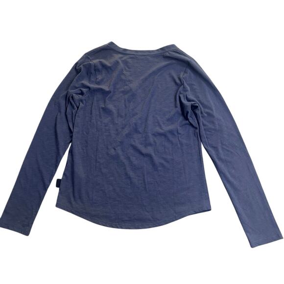 Patagonia Women’s S Henley Long Sleeve Shirt Blue Organic Cotton Casual Hiking - Picture 7 of 7